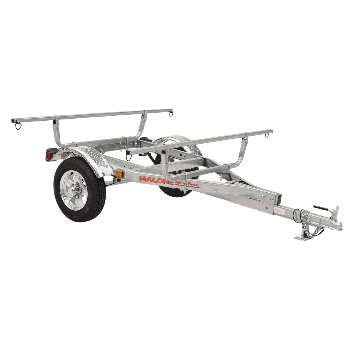 MALONE MICROSPORT XT WITH ALUMINUM WHEELS FENDERS - FRONT VIEW