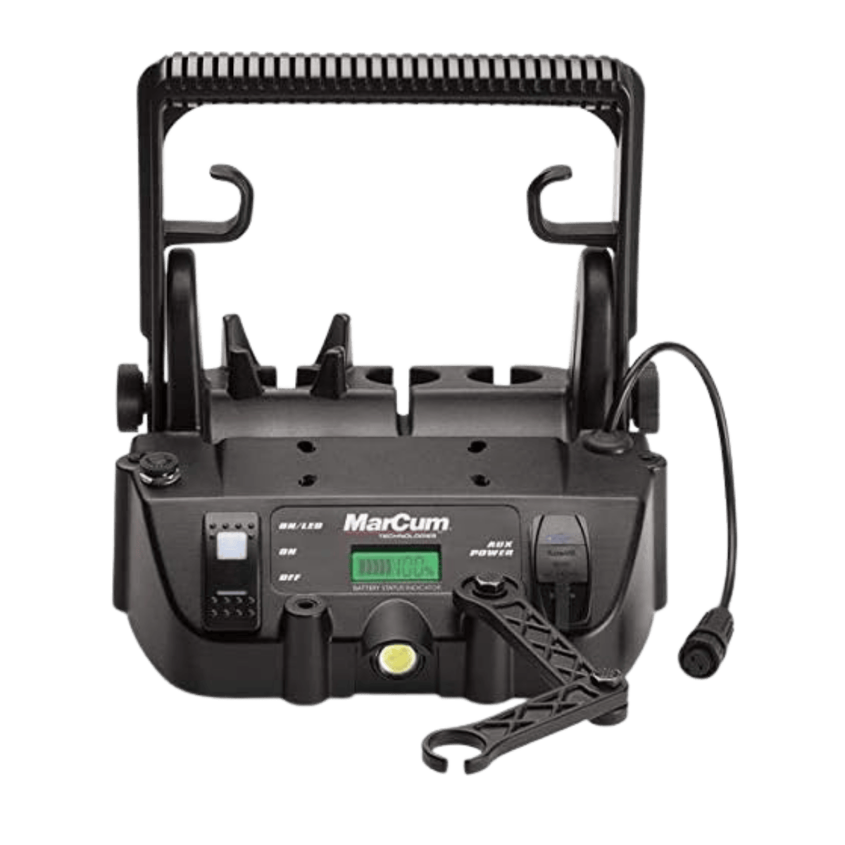 MARCUM DIGITAL LX-7 LITHIUM COMBO SONAR SYSTEM - BLACK - 8IN LCD - BACK VIEW