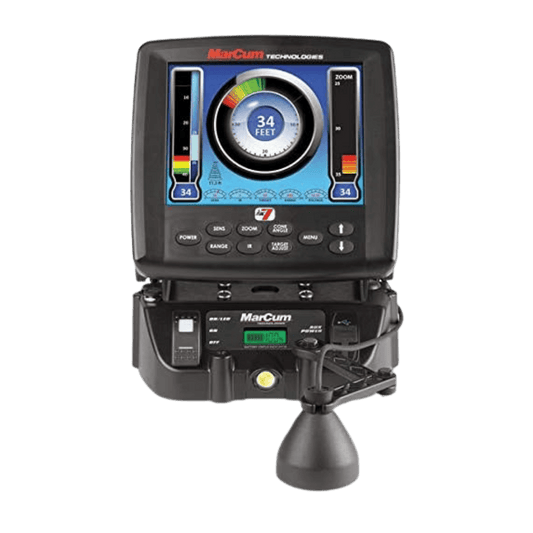 MARCUM DIGITAL LX-7 LITHIUM COMBO SONAR SYSTEM - BLACK - FRONT VIEW