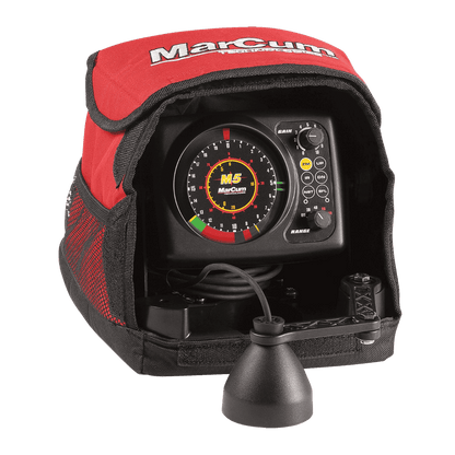 MARCUM M1 FLASHER SYSTEM - FRONT VIEW WITH BAG COVER
