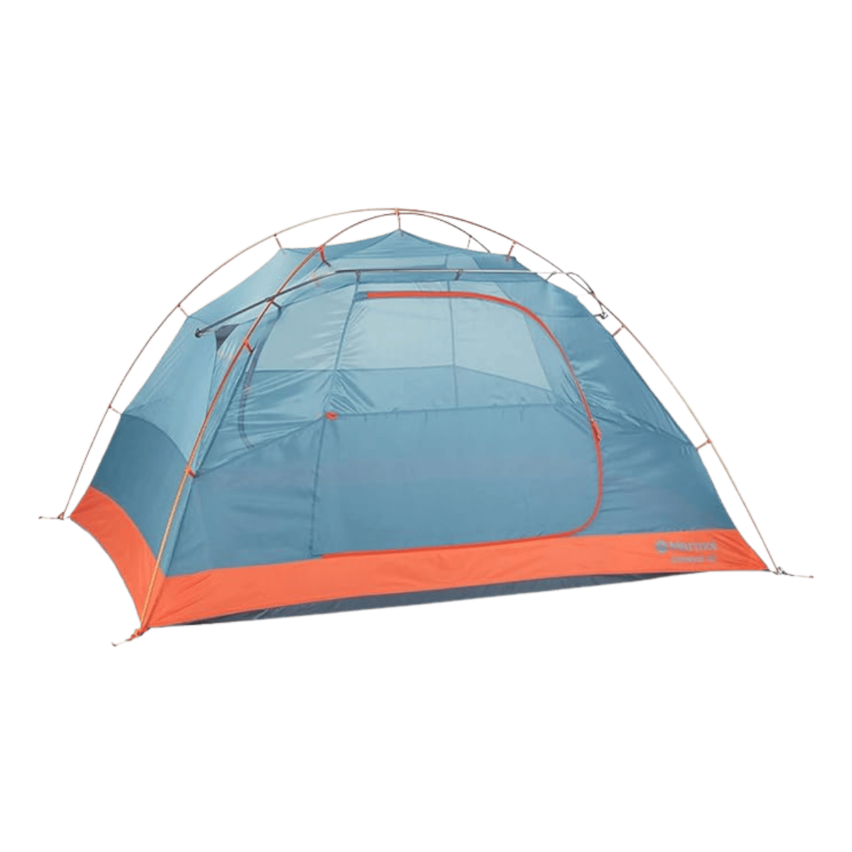 MARMOT CATALYST 3P TENT - RED SUN/CASCADE BLUE - BACK VIEW