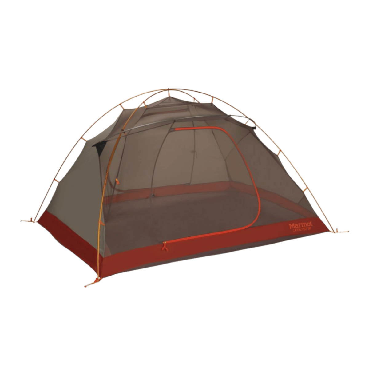 MARMOT CATALYST 3P TENT - RUSTED ORANGE/CINDER - INSIDE VIEW