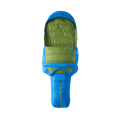 MARMOT SAWTOOTH SLEEPING BAG LONG - DARK AZURE/FOLIAGE - INNER VIEW