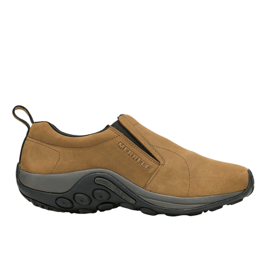MERRELL JUNGLE MOC NUBUCK WIDE WIDTH - BROWN - LEFT SIDE VIEW