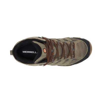 MERRELL MOAB 3 MID WATERPROOF WIDE – OLIVE/GUM - TOP VIEW
