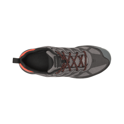 MERRELL SPEED ECO WATERPROOF – CHAR/TANGERINE - TOP VIEW