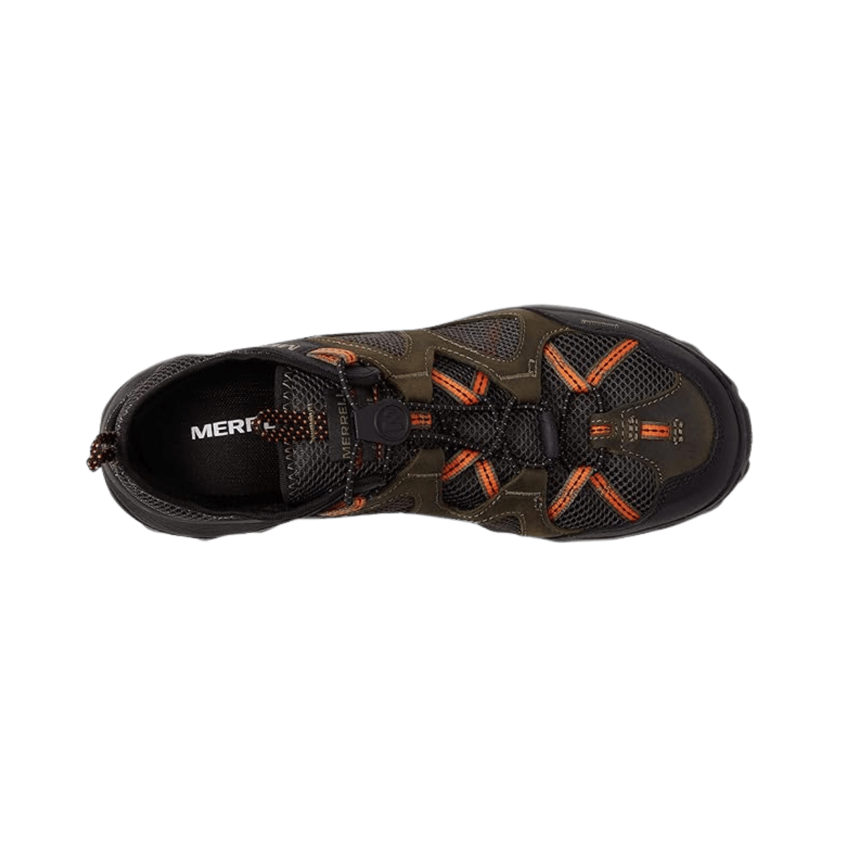 MERRELL SPEED STRIKE LEATHER SIEVE WATER SHOE – OLIVE - TOP VIEW