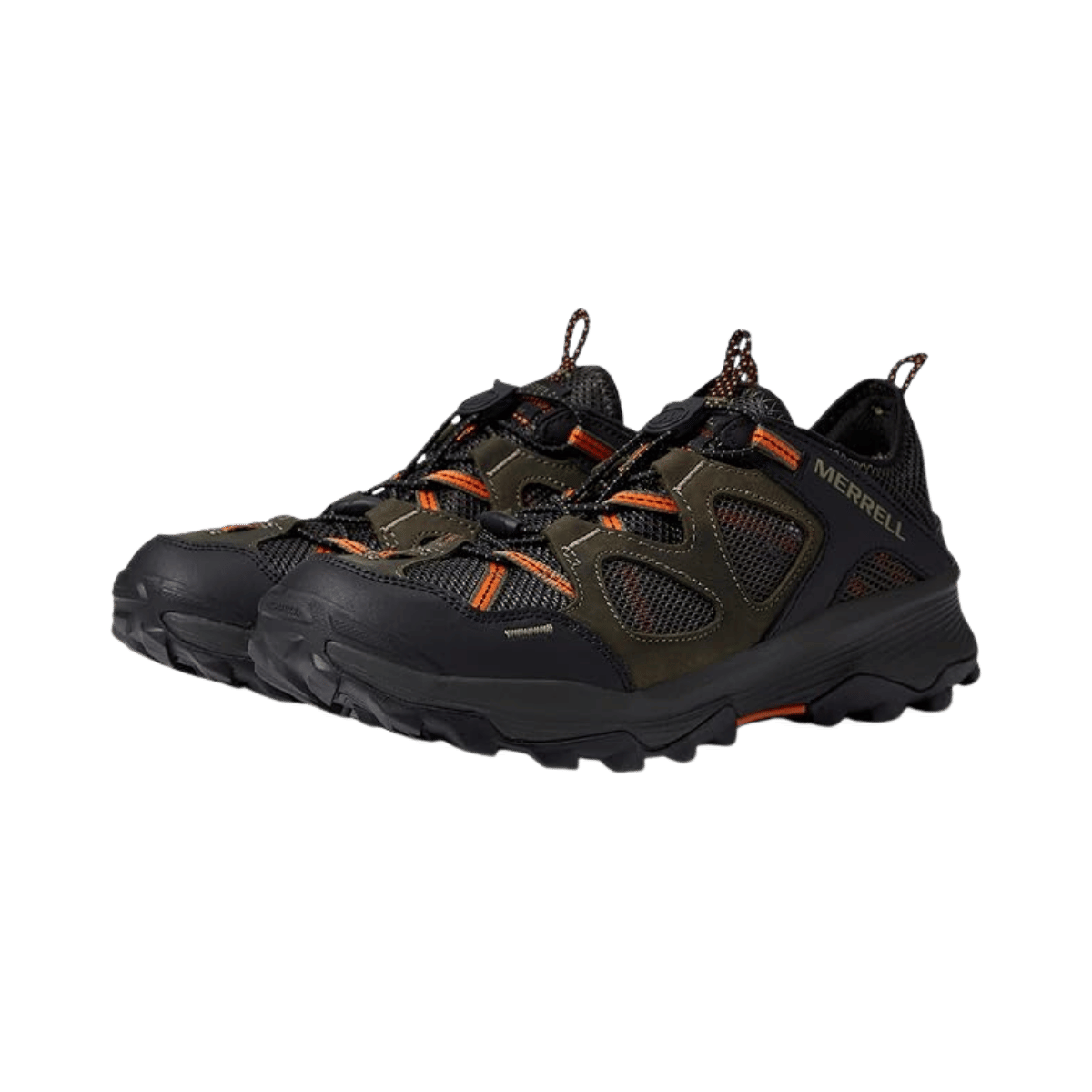 MERRELL SPEED STRIKE LEATHER SIEVE WATER SHOE – OLIVE - FRONT VIEW
