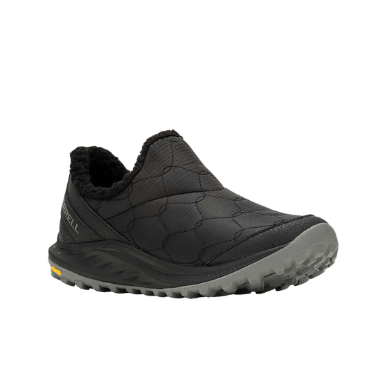 MERRELL WOMEN'S ANTORA 3 THERMO MOC 100GR - BLACK - FRONT VIEW