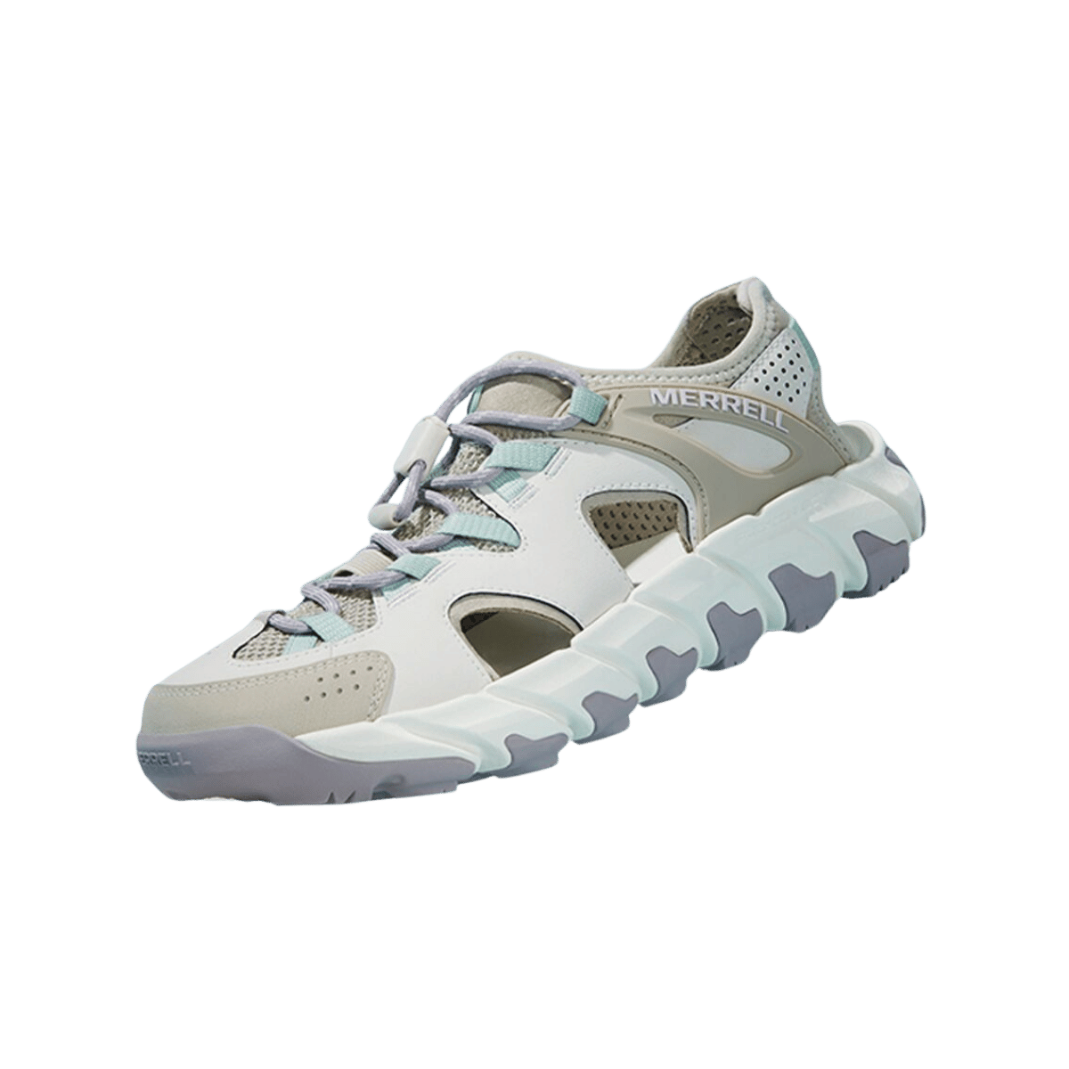 MERRELL WOMEN'S MAIPO EXPLORER SIEVE - GREIGE - SIDE VIEW