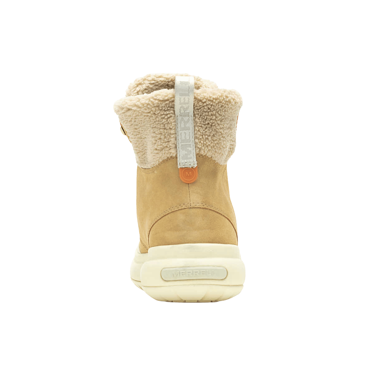 MERRELL WOMEN'S MARQUETTE THERMO LACE WATERPROOF- TAN - BACK VIEW