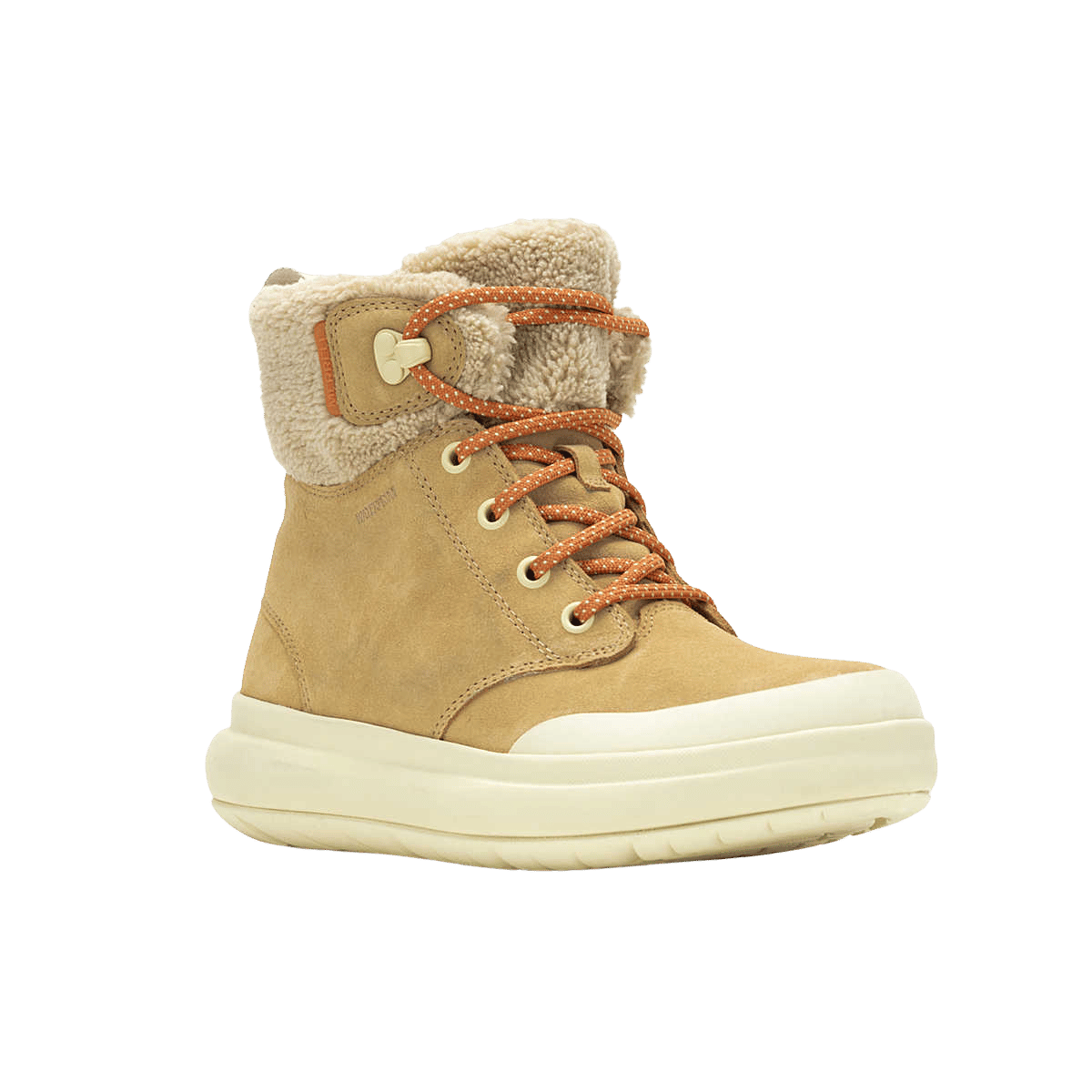 MERRELL WOMEN'S MARQUETTE THERMO LACE WATERPROOF- TAN - FRONT VIEW