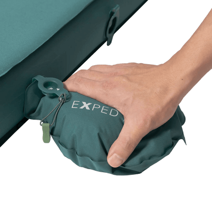 EXPED MEGAMAT DUO SLEEPING PAD - LW+  CYPRESS getting blown up.