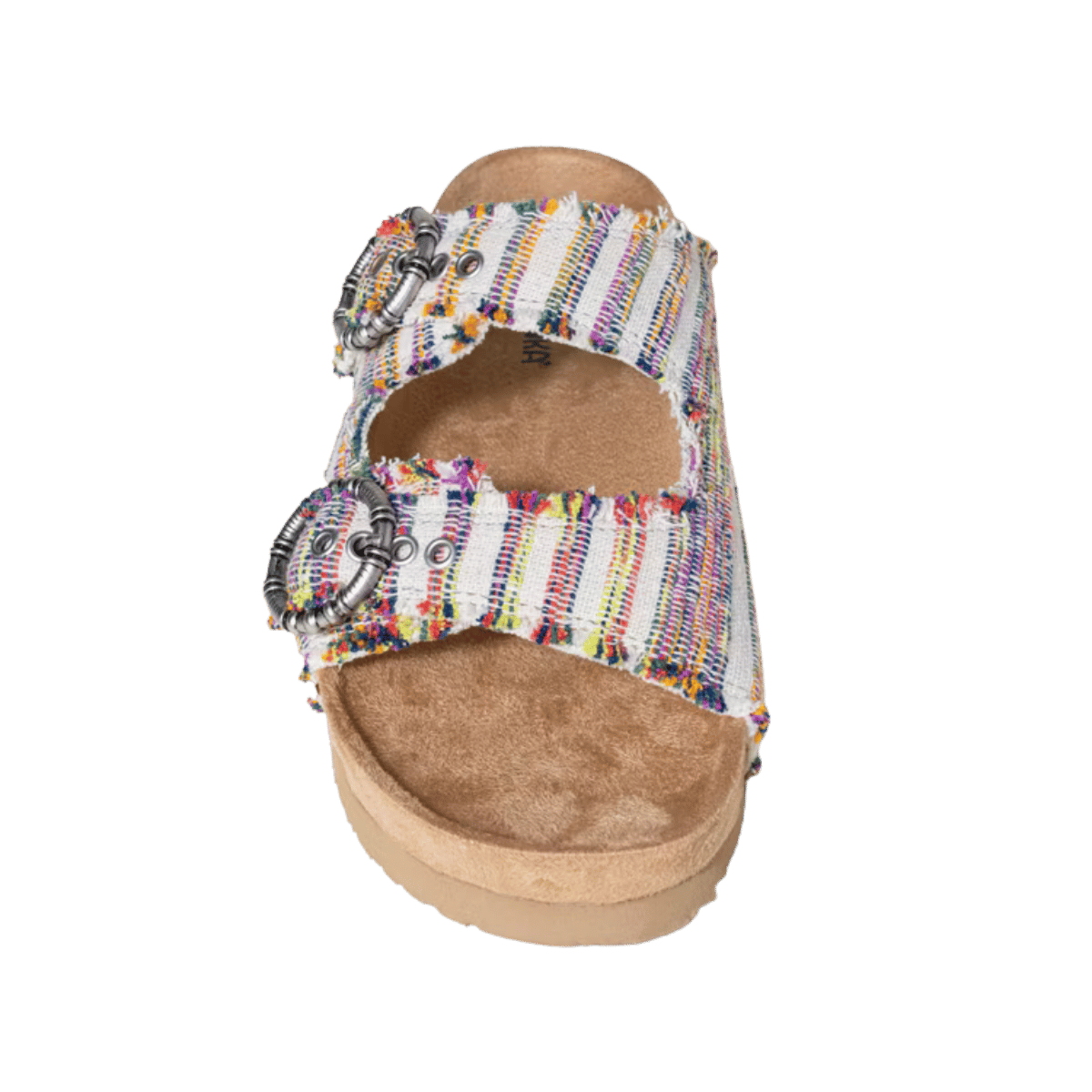 MINNETONKA WOMEN'S GEORGINE SANDAL - FIESTA STRIPE - FRONT VIEW