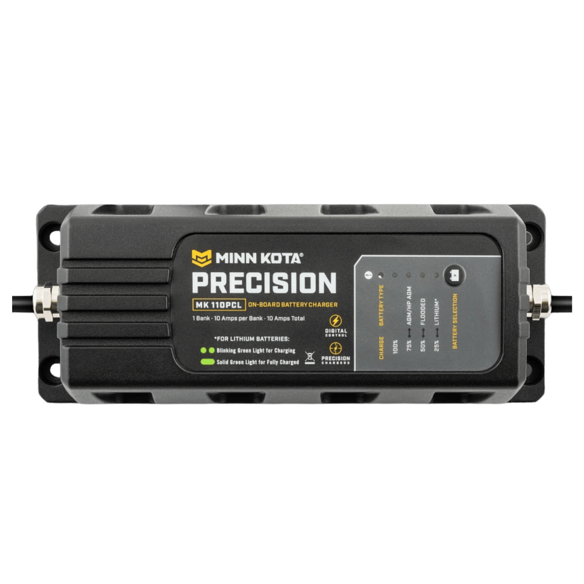 MINNKOTA MK-110 PRECISION PCL 1 BANK X 10 AMPS FRONT VIEW