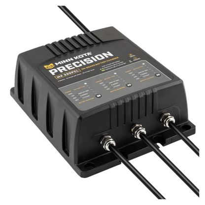 MINNKOTA MK-330 PRECISION PCL 3 BANKS 10 AMPS FRONT SIDE VIEW