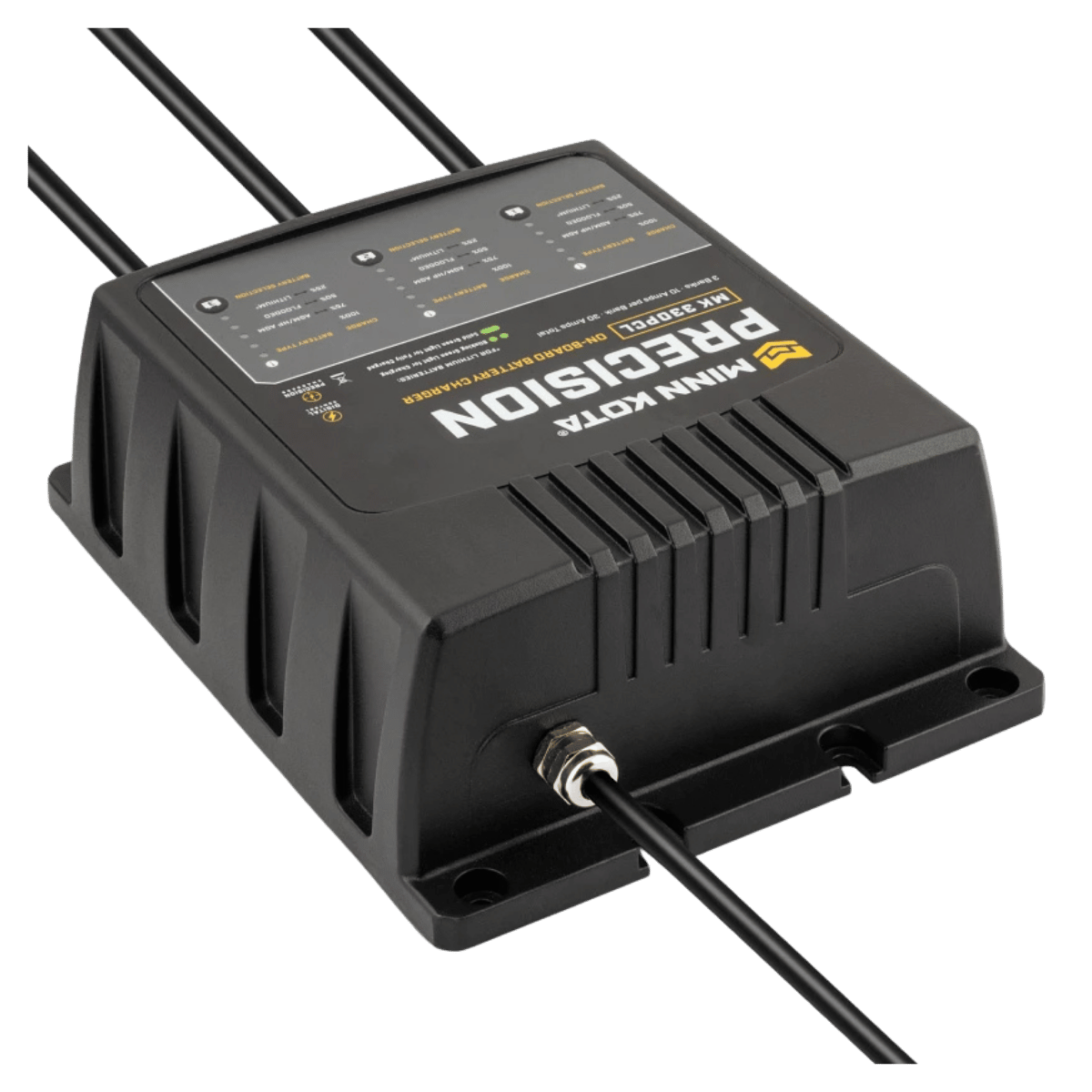 MINNKOTA MK-330 PRECISION PCL 3 BANKS 10 AMPS TOP FRONT VIEW