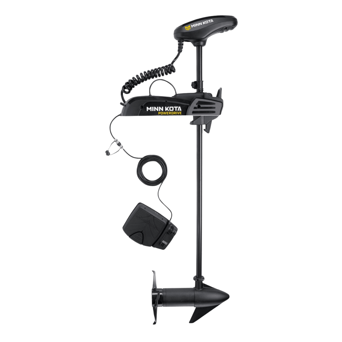 MINNKOTA POWERDRIVE 45LBS TROLLING MOTOR 12V 48 INCH FULL FRONT VIEW