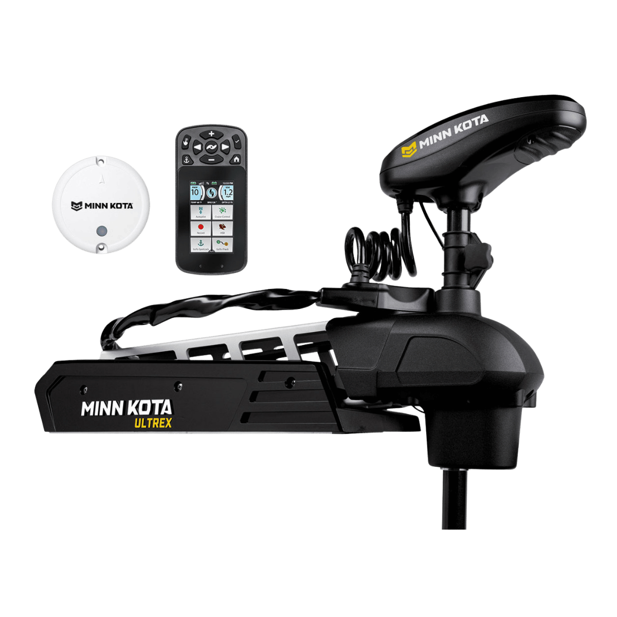 MINNKOTA ULTREX 112/MDI/IPLINK BT 36 VOLT 45 INCH TOP FRONT VIEW WITH REMOTE