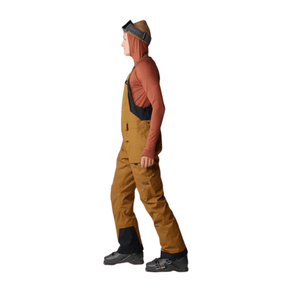 MOUNTAIN HARDWEAR FIREFALL BIB - GOLDEN BROWN - SIDE VIEW