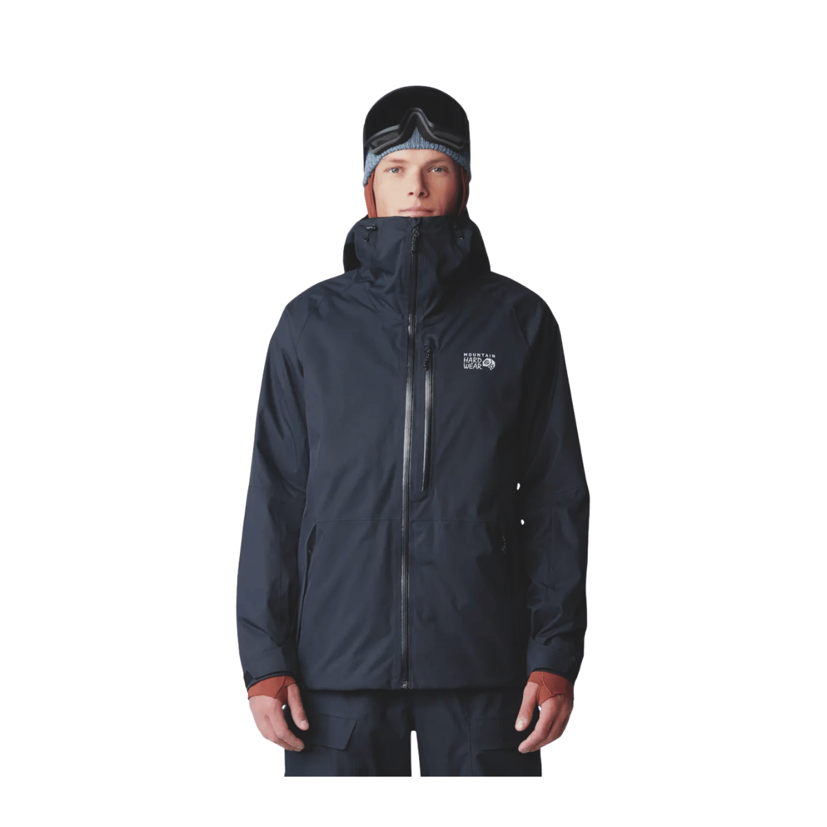 MOUNTAIN HARDWEAR MEN'S FIREFALL JACKET - BLACK - FRONT VIEW