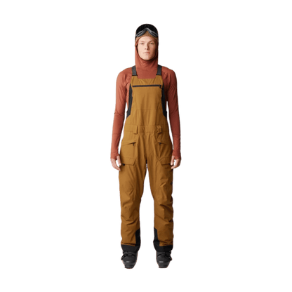 MOUNTAIN HARDWEAR MEN'S FIREFALL BIB - GOLDEN BROWN - FRONT VIEW