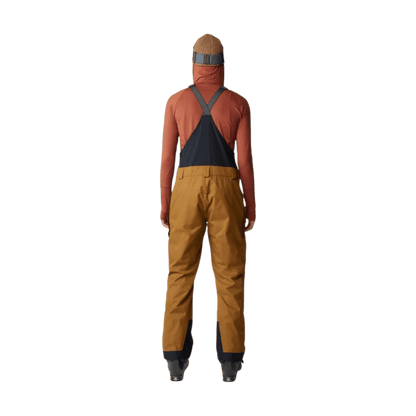 MOUNTAIN HARDWEAR MEN'S FIREFALL BIB - GOLDEN BROWN - BACK VIEW
