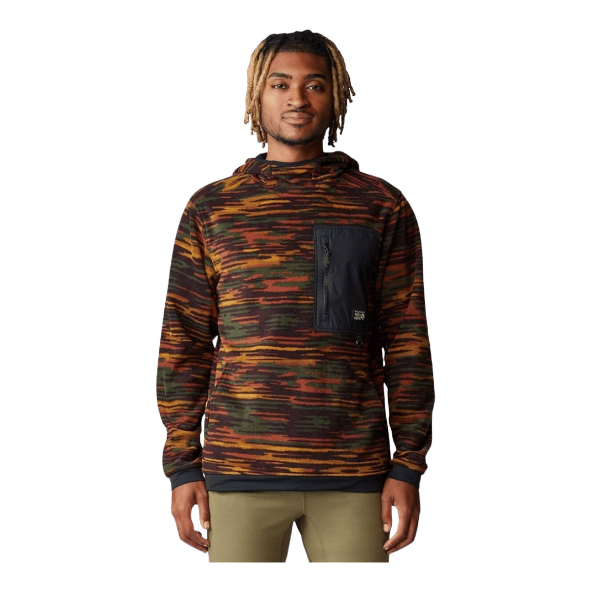 MOUNTAIN HARDWEAR FIRST TRACKS FLEECE PULL OVER HOODY - IRON OXIDE - FRONT VIEW