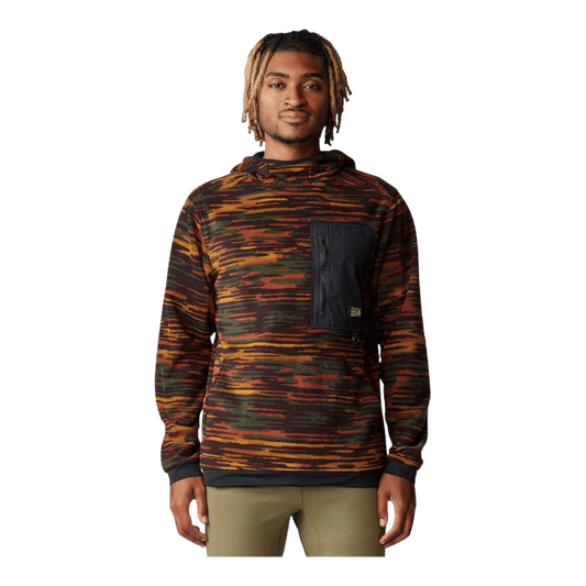 MOUNTAIN HARDWEAR FIRST TRACKS FLEECE PULL OVER HOODY - IRON OXIDE - FRONT VIEW