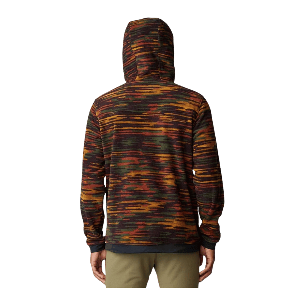 MOUNTAIN HARDWEAR FIRST TRACKS FLEECE PULL OVER HOODY - IRON OXIDE - BACK VIEW