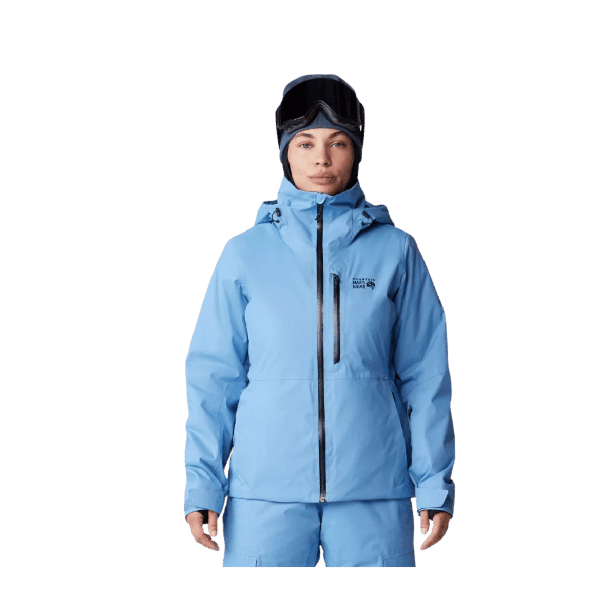 MOUNTAIN HARDWEAR WOMEN'S FIREFALL INSULATED JACKET - NITRIC BLUE - FRONT VIEW