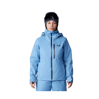 MOUNTAIN HARDWEAR WOMEN'S FIREFALL INSULATED JACKET - NITRIC BLUE - FRONT VIEW