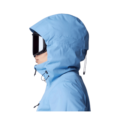 MOUNTAIN HARDWEAR WOMEN'S FIREFALL INSULATED JACKET - NITRIC BLUE - HOODY VIEW