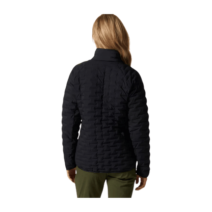 MOUNTAIN HARDWEAR WOMEN'S STRETCHDOWN LIGHT JACKET - BLACK - BACK VIEW
