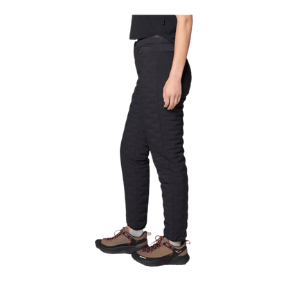 MOUNTAIN HARDWEAR WOMEN'S STRETCHDOWN LIGHT PANT - BLACK  - SIDE VIEW