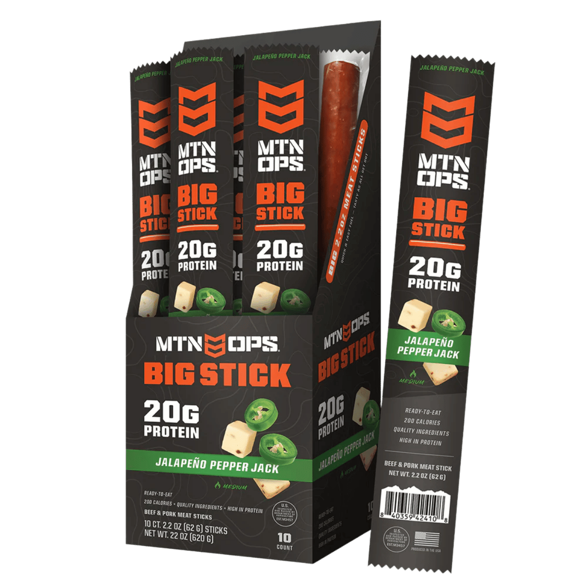 MTN OPS BIG MEAT STICK JALAPENO PEPPER JACK