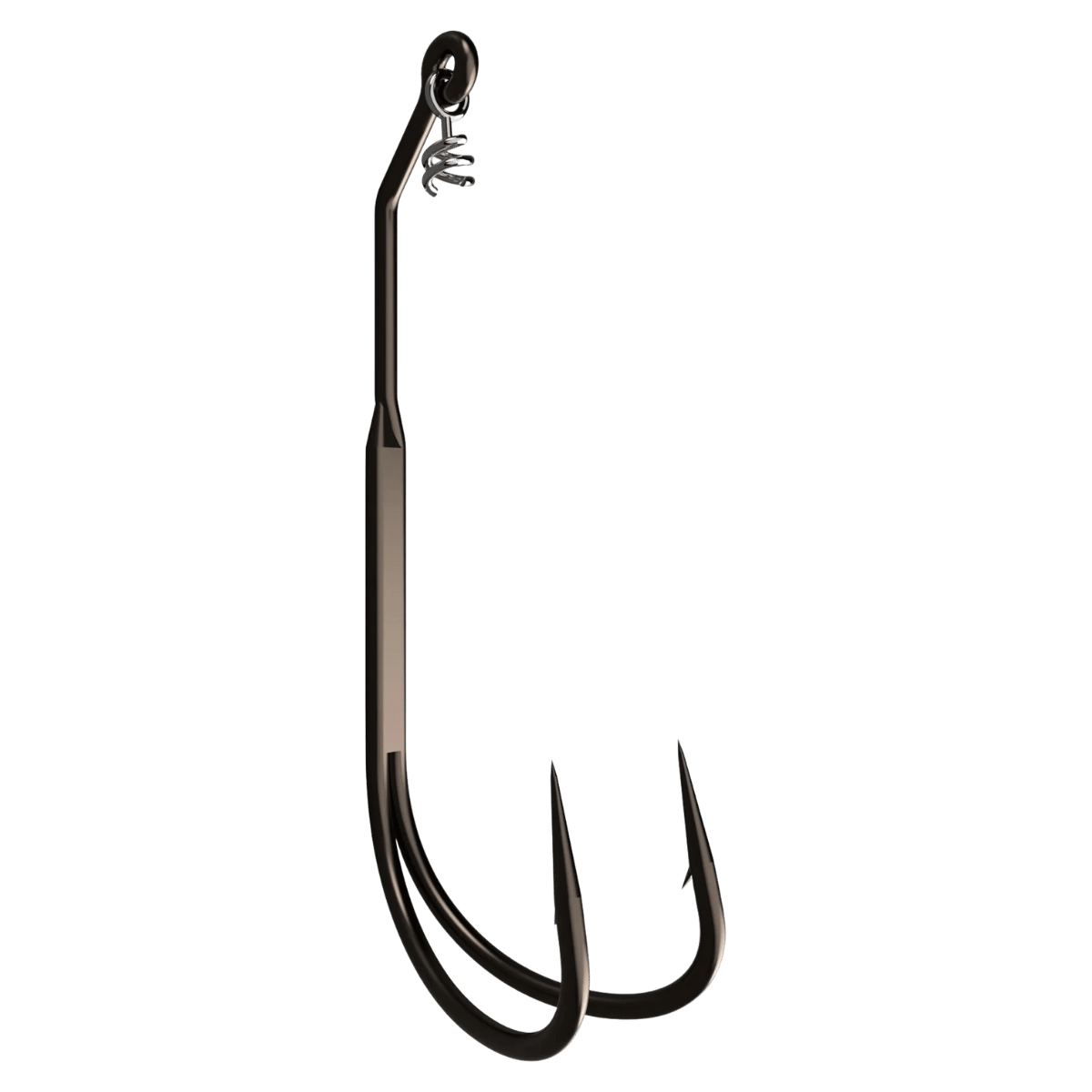 MUSTAD FROG TRAILER DOUBLE HOOK 2PK - BLACK NICKEL