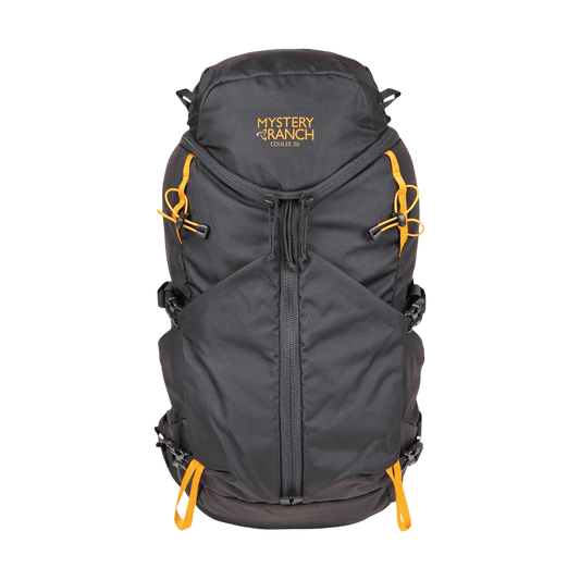 MYSTERY RANCH COULEE 20 BACKPACK - BLACK - FRONT VIEW