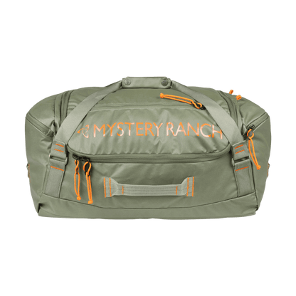 MYSTERY RANCH MISSION DUFFEL BAG 55L - PONDEROSA - FRONT VIEW