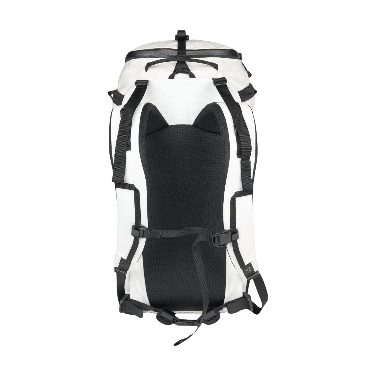 MYSTERY RANCH SCREE 22 BACKPACK - WHITE/LIMEADE - BACK VIEW