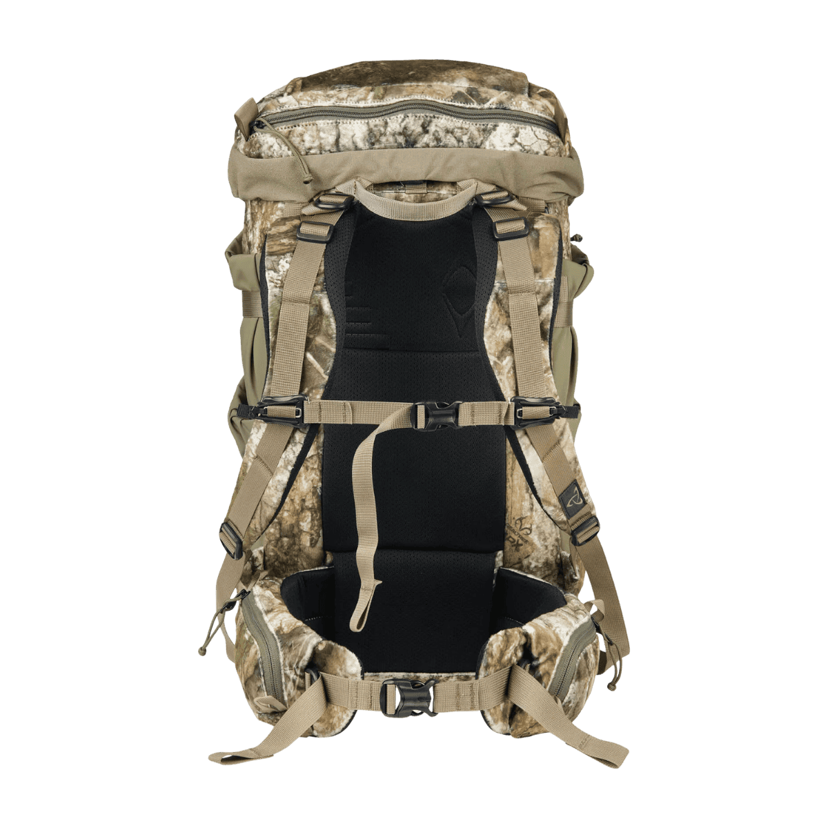 MYSTERY RANCH TREEHOUSE 38 DAY HUNT BACKPACK - REALTREE APX - BACK VIEW