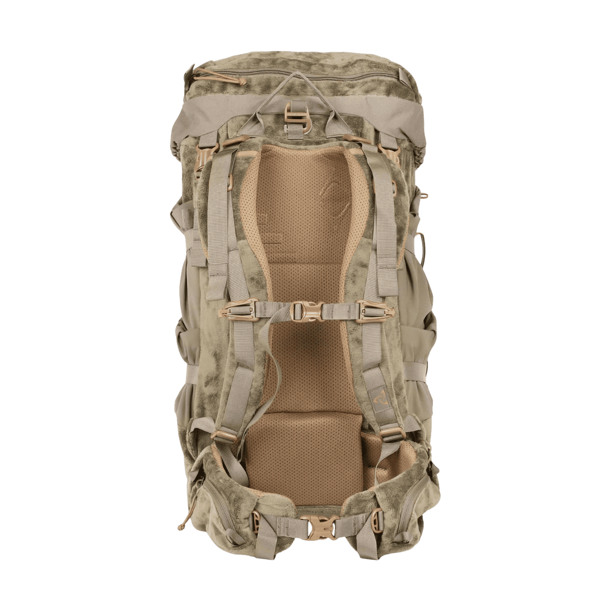 MYSTERY RANCH TREEHOUSE 38 DAY HUNT BACKPACK - WOOD - BACK VIEW