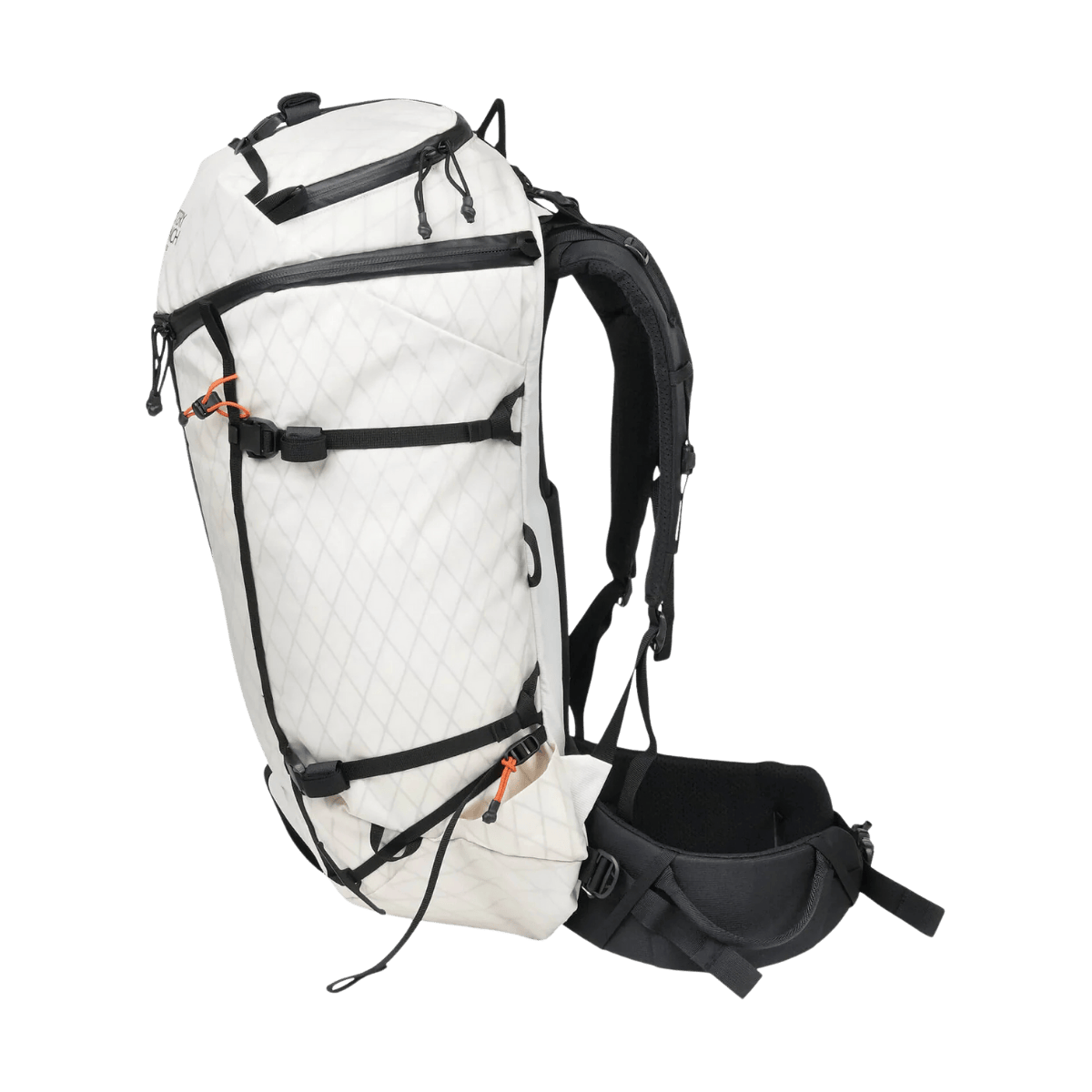 MYSTERY RANCH WOMEN'S SCREE 33 BACKPACK - WHITE/SUNSET - SIDE VIEW