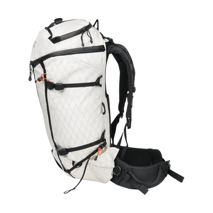 MYSTERY RANCH WOMEN'S SCREE 33 BACKPACK - WHITE/SUNSET - SIDE VIEW