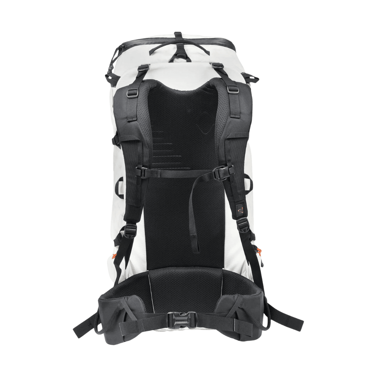 MYSTERY RANCH WOMEN'S SCREE 33 BACKPACK - WHITE/SUNSET - BACK VIEW