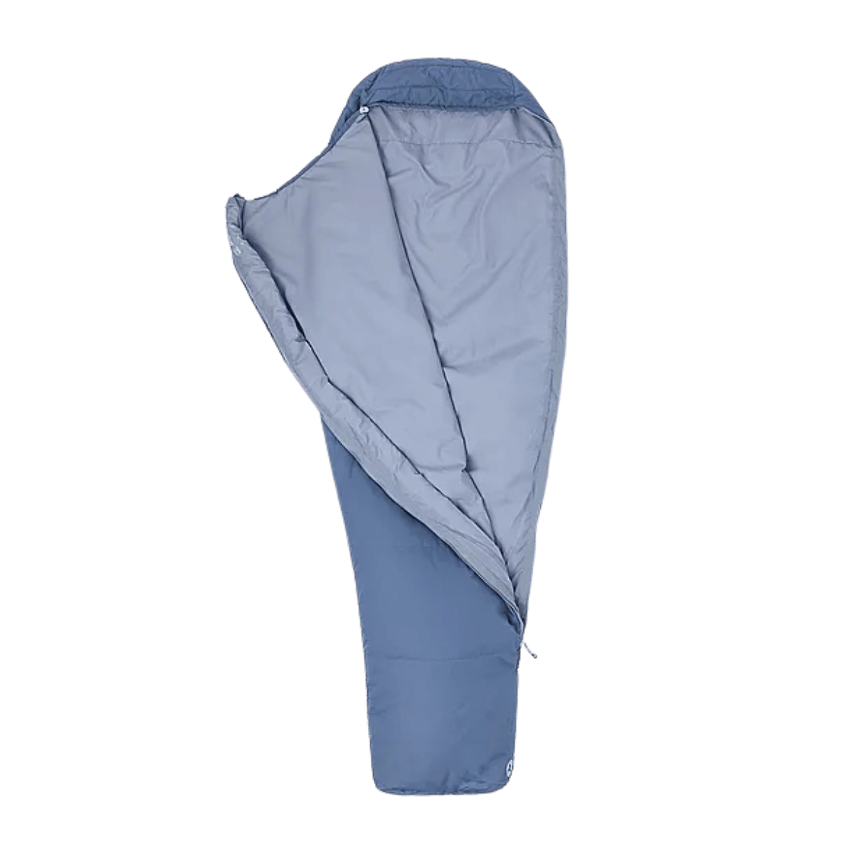 MARMOT NANOWAVE SLEEPING BAG -STEEL ONYX - INSIDE VIEW