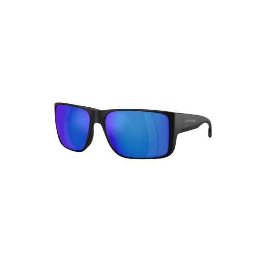 NATIVE EYEWEAR BADLANDS XL SUNGLASSES BLUE REFLEX POLARIZED