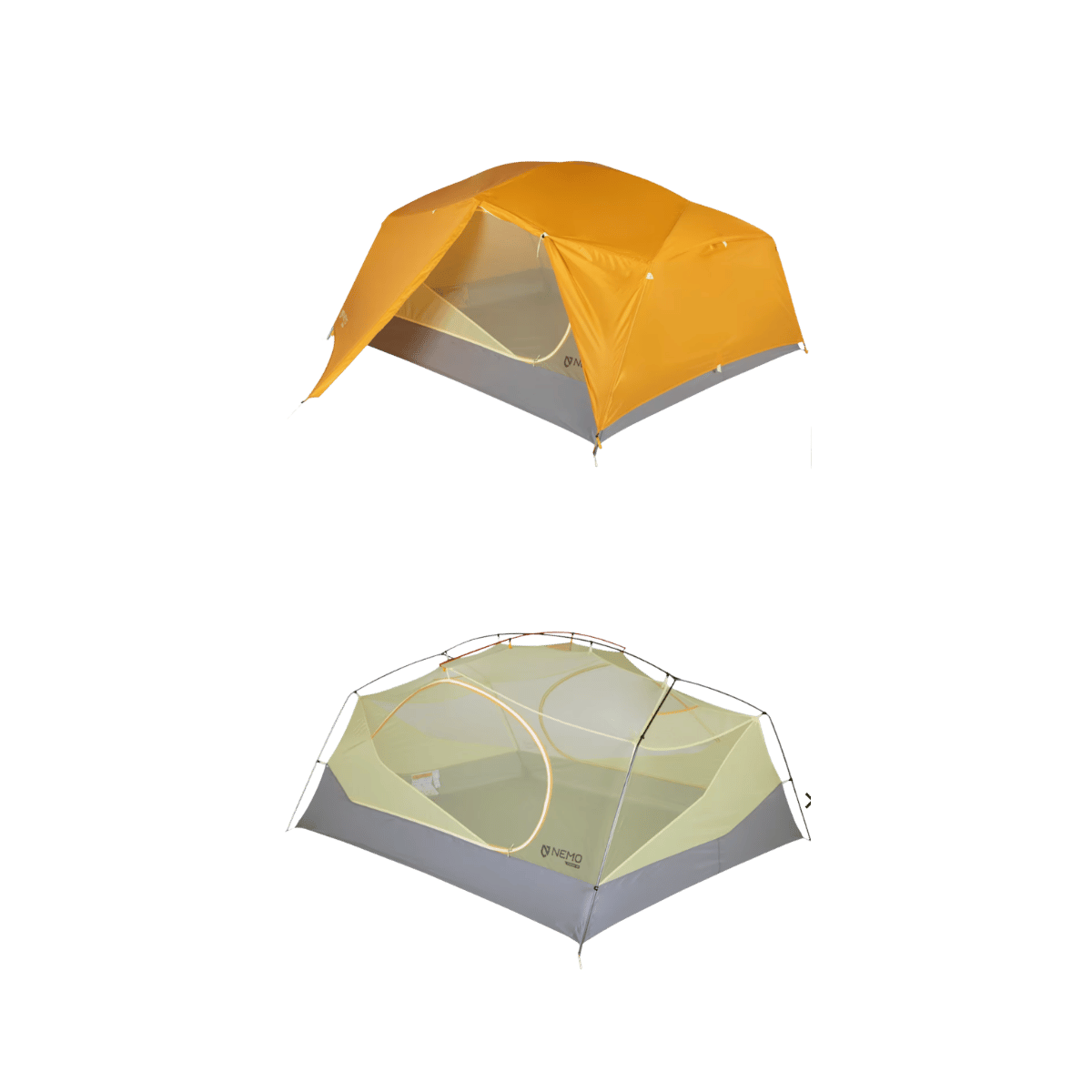 NEMO EQUIPMENT AURORA BACKPACK TENT + FOOTPRT MANGO FOG