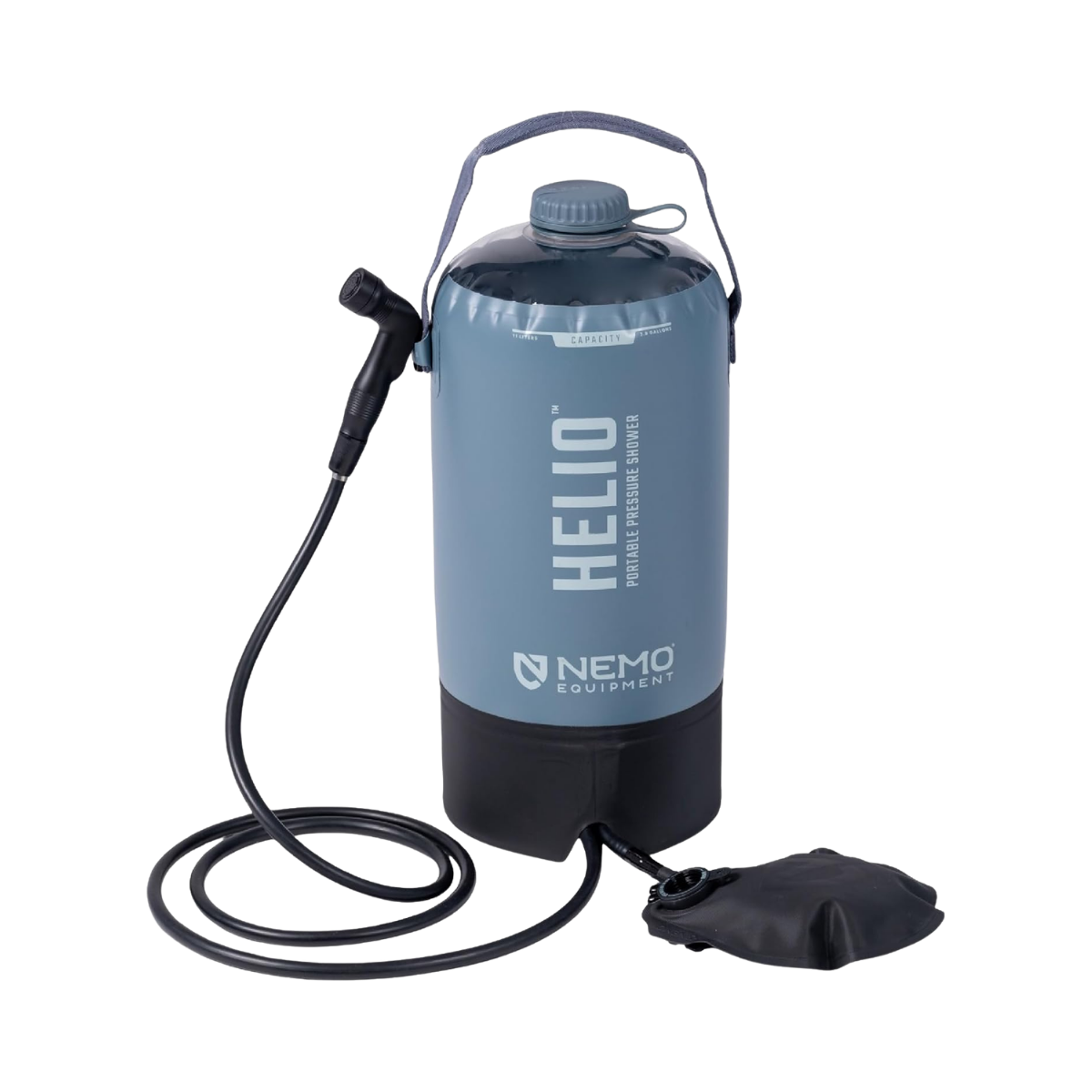 NEMO EQUIPMENT HELIO PORTABLE PRESSURE SHWR FORTRESS BLACK