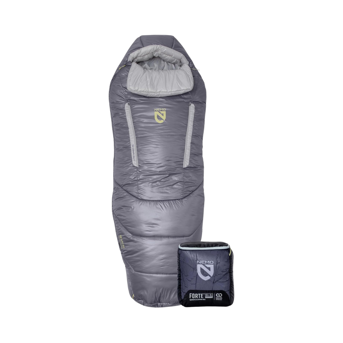 NEMO EQUIPMENT WOMENS FORTE SLEEPING BAG ALGIERS AQUIFER